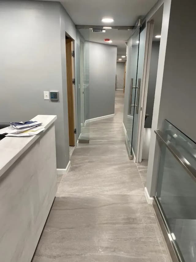 Modern Upper East Side medical office hallway